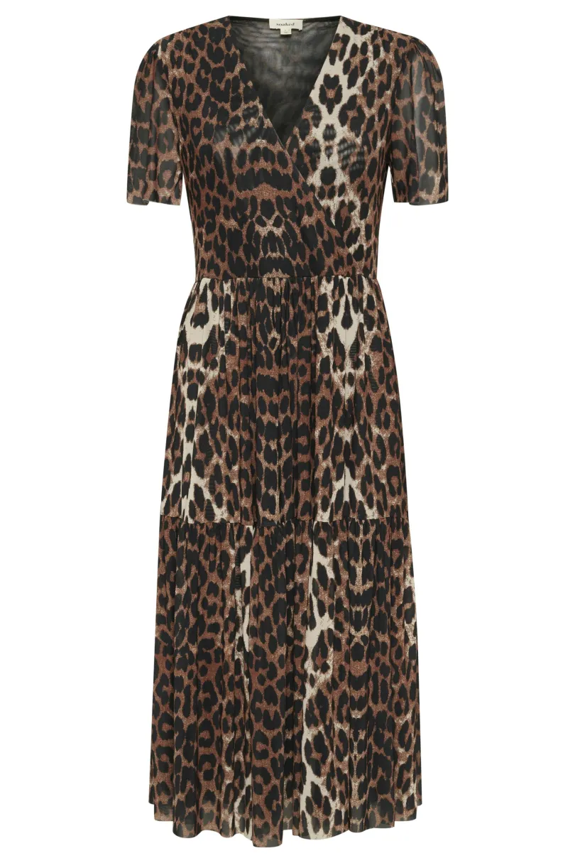 Online Soaked in Luxury SLAldora Leopard Kjole