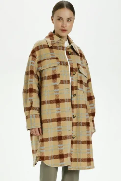 Outlet Soaked in Luxury SLCookie Frakke WheyandMahoganyCheck