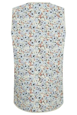 Hot Soaked in Luxury SLIde Waistcoat BluePeoniaPrint