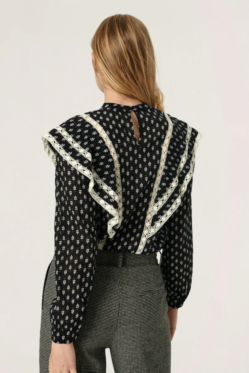 New Soaked in Luxury SLLinetta Bluse
