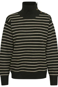 Sale Soaked in Luxury SLLyrica Stripe Strik Pullover LS