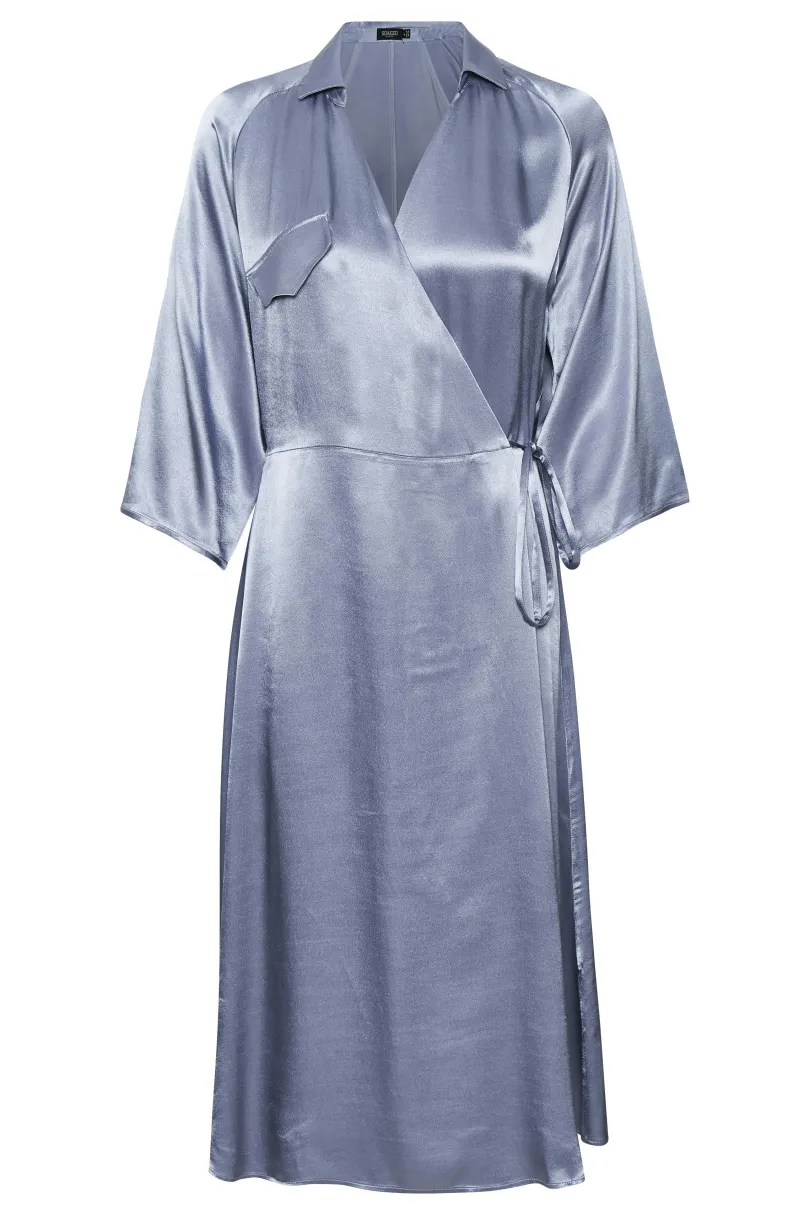 New Soaked in Luxury SLRozela Wrap Kjole