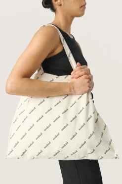 Outlet Soaked in Luxury SLSoaked Taske OatmealLogoPrint